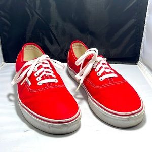 Red Vans classic, men’s 10